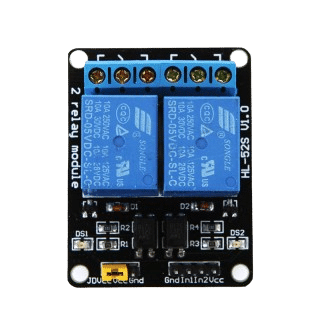 Learn how to control devices using a 2-channel relay module (opens in a new tab).